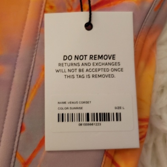 Miaou Venus Corset and Micro Mini Skirt Set in Sunrise - Picture 8 of 8